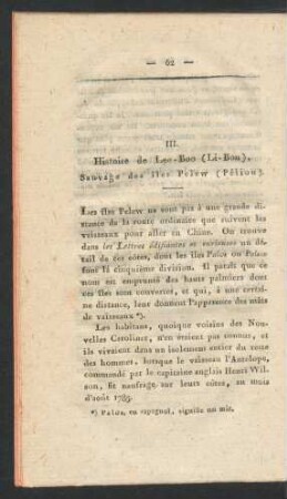III. Histoire de Lee-Boo [...]