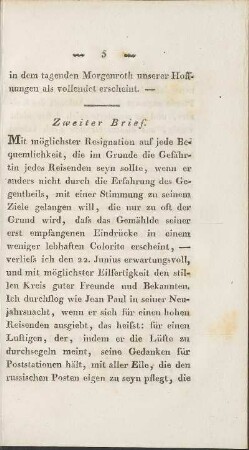 Zweiter Brief.