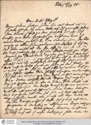 Brief vom 01.12.1906