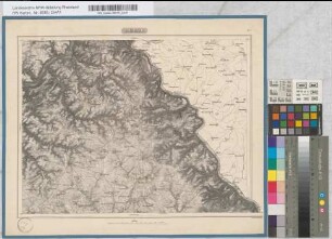 [Topographische Karte 1 : 80.000 von Rheinland und Westfalen-Generalstabskarte -]. Boppard. Nr. 7. LF 25° B 50°. grav. Chrstn. Francke 1851