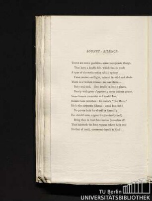 Sonnet Silence