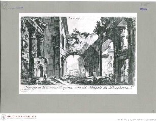 Accurata e succinta descrizione topografica delle antichità di Roma (2. Ausgabe)Taf. 91: Sant'Angelo in Pescheria - (Erste Ausgabe: Rom, 1763)