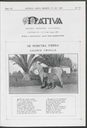 7.1930=Nr. 75: Nativa, 7.1930=Nr. 75