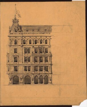 Aquarium Unter den Linden, Berlin-Mitte: 4. Entwurf: Aufriss