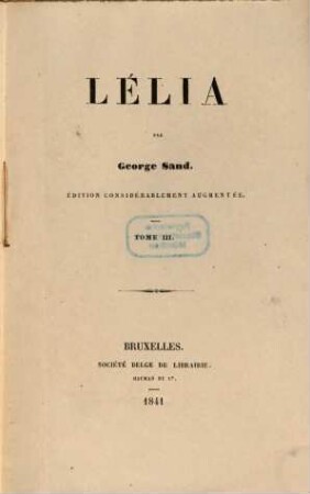 Lélia, 3