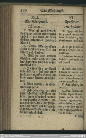 XLI. Ein Gespenst
