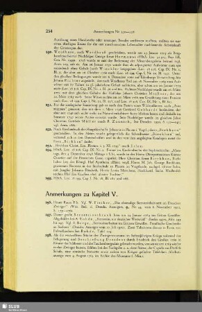 Anmerkungen zu Kapitel V.