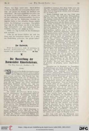 6: Die Ausstellung der Darmstädter Künstlerkolonie