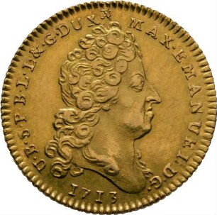 Münze, Souverain d'or, 1713