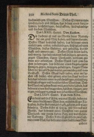 Das LXXIII. Capitel. Von Lachen.