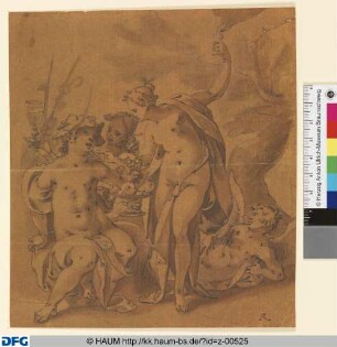 Venus mit Amor, Bacchus und Ceres (Sine Cerere et Baccho friget Venus)