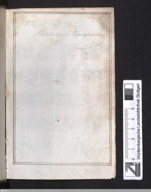Architectura Capucinorum - Cod.Don.879