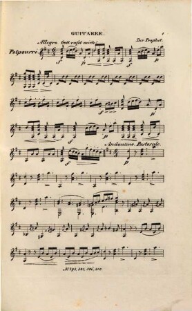 Potpourris : pour un violon avec guitarre, 10. Der Prophet