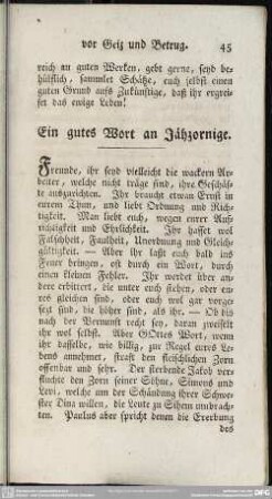 Ein gutes Wort an Jähzornige