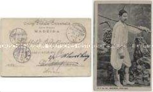 Einwohner von Madeira in Tracht