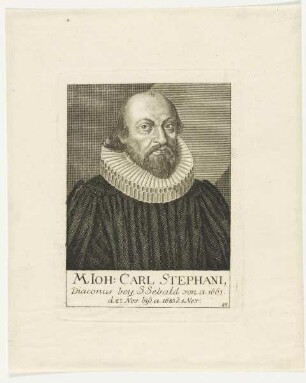 Bildnis des Ioh. Carl Stephani