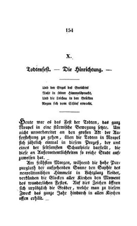 X. - Todtenfest - die Hinrichtung -