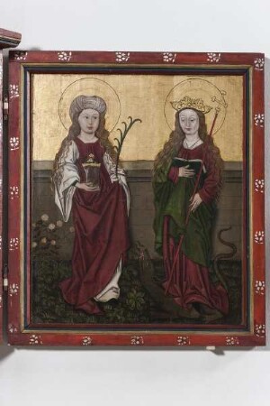 Hattenroder Flügelaltar — Rechter Altarflügel - die Heiligen Maria Magdalena und Margareta