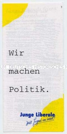 Informationsblatt der Jungen Liberalen