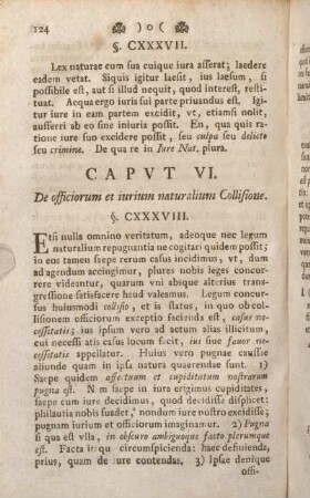 Capvt VI. De officiorum et iurium naturalium Collisione.