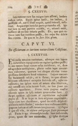 Capvt VI. De officiorum et iurium naturalium Collisione.