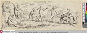 [L'Amour densant avec deux enfans.]
