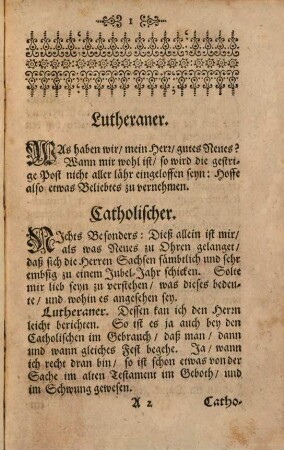 Das Gegen einander gehaltene Luthrische, Und Catholische Jubel-Jahr