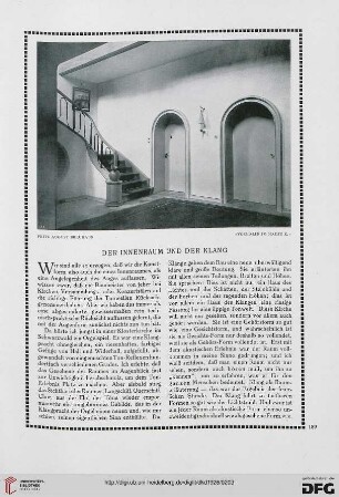 Der Innenraum und der Klang