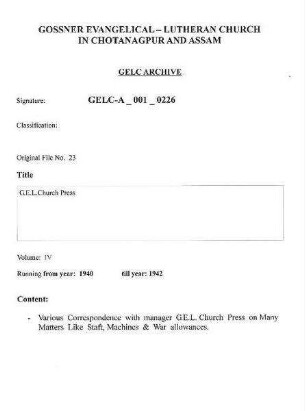 G.E.L. Church Press