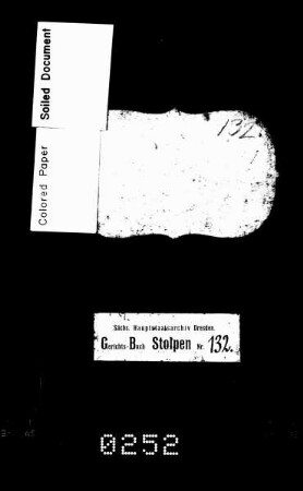 Konsensbuch von Rennersdorf (bei Stolpen)