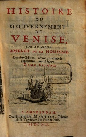 Histoire Du Gouvernement De Venise, 2