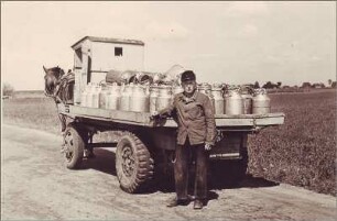 Transport von Milchkannen