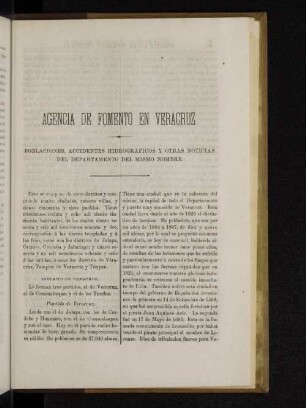 Agencia de fomento en Veracruz.