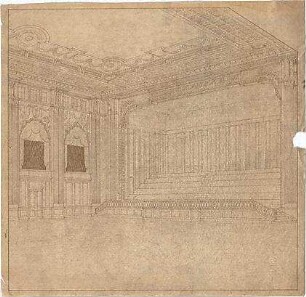 Littmann, Max; Münster; Stadthalle, Festsaalbau - Innenraum (Perspektive)