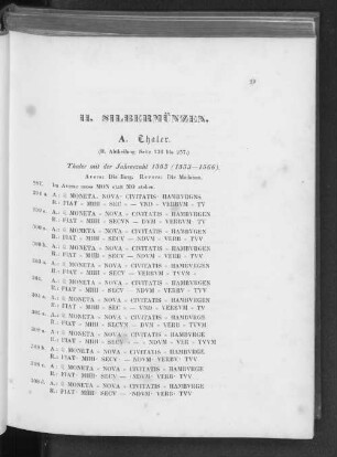 II. Silbermünzen.