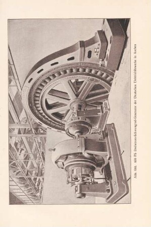 Abb. 650. 600 PS Drehstrom-Schwungrad-Generator der Deutschen Elektrizitätswerke in Aachen