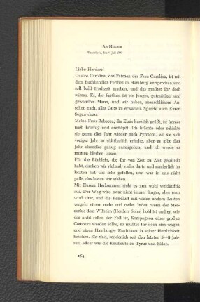 An Herder Wandsbeck, den 4. Juli 1797