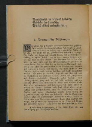 5. Dramatische Dichtungen.