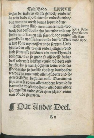 Dat Ander Deel. [Van dem Louen.]