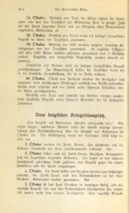 Vom belgischen Kriegsschauplatz