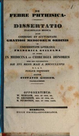 De febre phthisica : Diss. inaug. med.