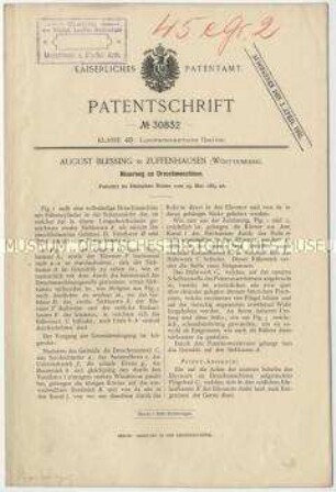 Patentschrift einer Neuerung an Dreschmaschinen, Patent-Nr. 30832