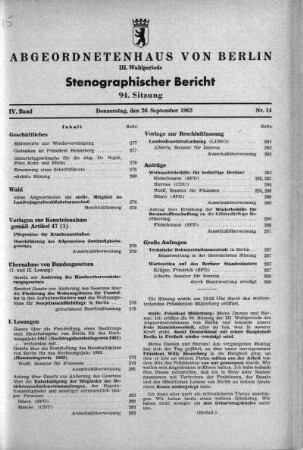 Nr. 14 (94), 20. September 1962