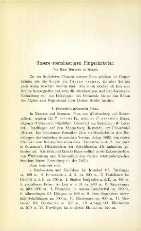 Unsere sternhaarigen Fingerkräuter