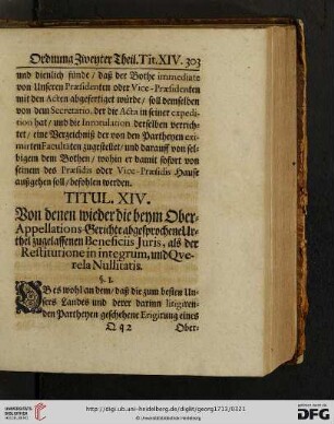 Titul. XIV.