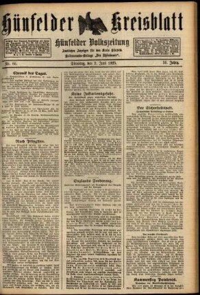 Ausgabe vom Dienstag, den 02. Juni 1925.