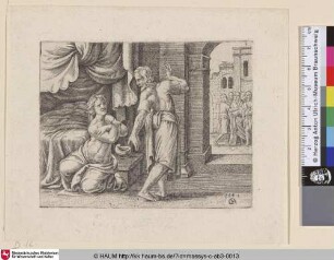 [Samsons Frau drängt ihn die Lösung des Rätsels zu verraten; Samson troubled by his wife]