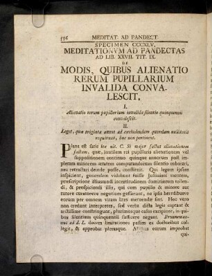 556-563, Sp. 345. De Modis, quibus alienatio rerum...