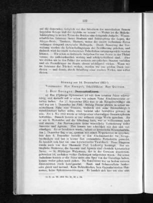 Sitzung am 14. Dezember 1915.