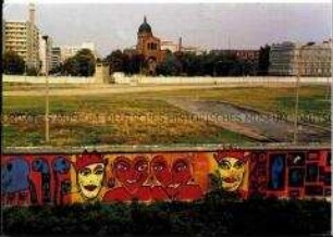 Bemalte Berliner Mauer an der Waldemarstraße